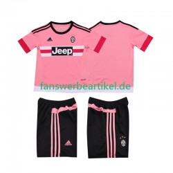 Retro 2015 2016 Trikot Juventus Turin Kinder Auswärtsausrüstung Kurzarm