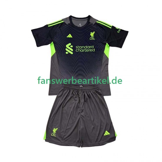 Torwart Trikot Liverpool Kinder Heimausrüstung 2025-2026 Kurzarm