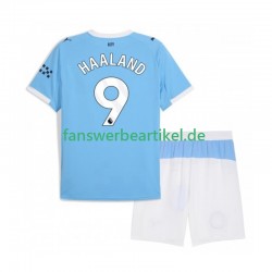 Erling Haaland 9 Trikot Manchester City Kinder Heimausrüstung 2025-2026 Kurzarm