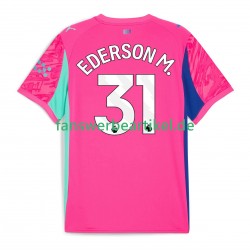 Ederson Moraes 31 Torwart Trikot Manchester City Herren Auswärtsausrüstung 2025-2026 Kurzarm