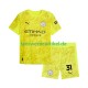 Ederson Moraes 31 Torwart Trikot Manchester City Kinder Ausweich ausrüstung 2025-2026 Kurzarm