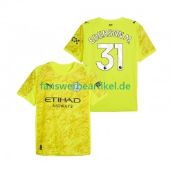 Ederson Moraes 31 Torwart Trikot Manchester City Herren Ausweich ausrüstung 2025-2026 Kurzarm
