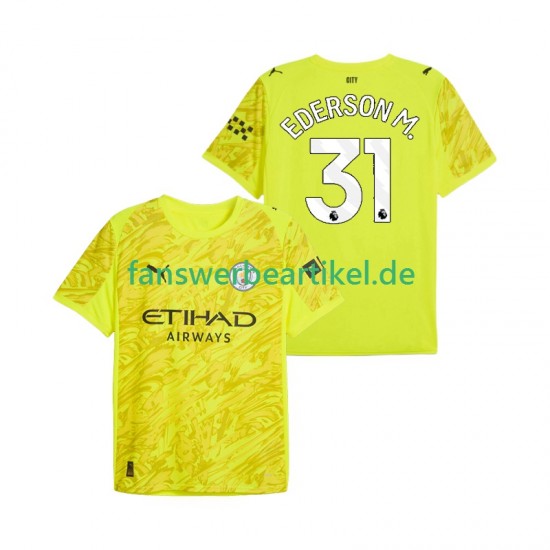Ederson Moraes 31 Torwart Trikot Manchester City Herren Ausweich ausrüstung 2025-2026 Kurzarm