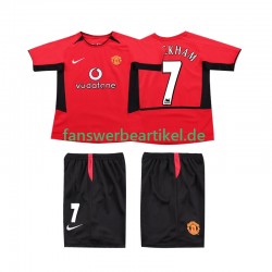 BECKHAM 7 Retro 2002 Trikot Manchester United Kinder Heimausrüstung 2004 Kurzarm