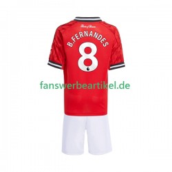 Bruno Fernandes 8 Trikot Manchester United Kinder Heimausrüstung 2025-2026 Kurzarm