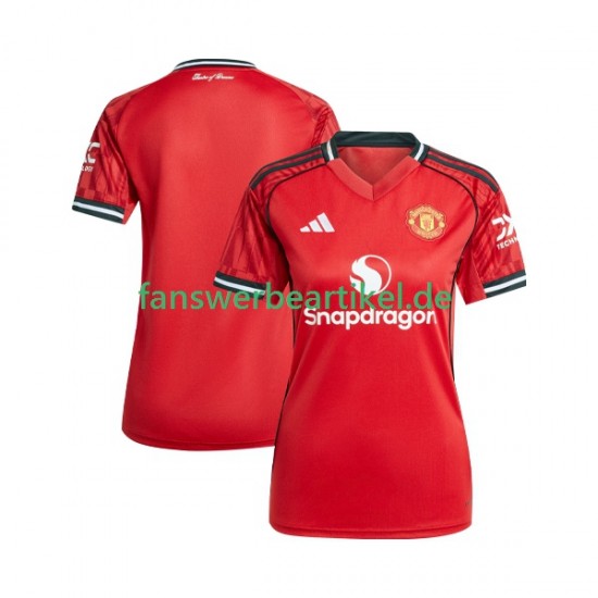 Trikot Manchester United Dame Heimausrüstung 2025-2026 Kurzarm