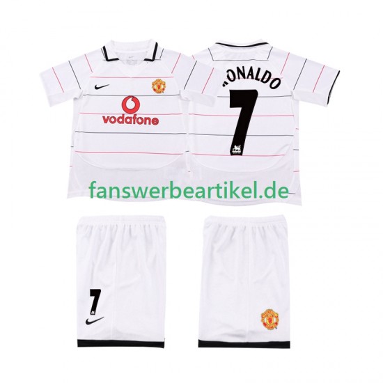 Retro Cristiano Ronaldo 7 2003 2005 Trikot Manchester United Kinder Heimausrüstung Kurzarm