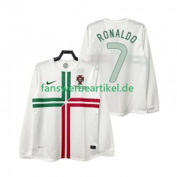 Cristiano Ronaldo 7 Retro 2012 Trikot Portugal Herren Auswärtsausrüstung Langarm
