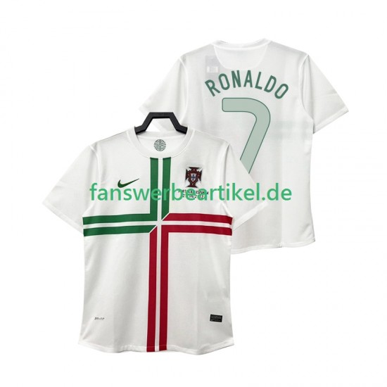 Cristiano Ronaldo 7 Retro 2012 Trikot Portugal Herren Auswärtsausrüstung Kurzarm