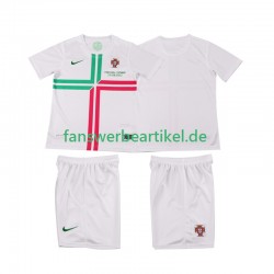 Retro 2012 Trikot Portugal Kinder Auswärtsausrüstung Kurzarm