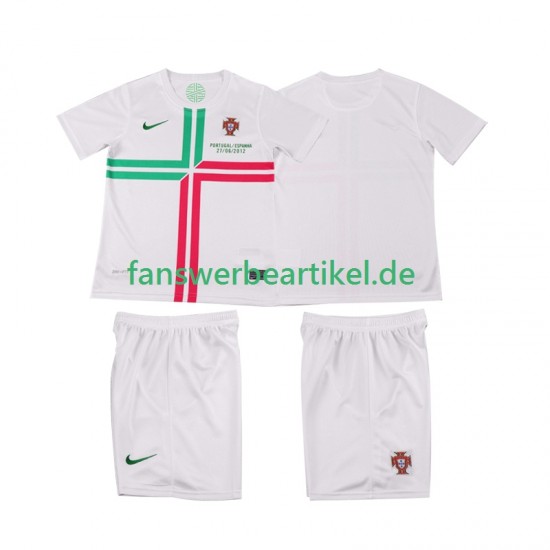 Retro 2012 Trikot Portugal Kinder Auswärtsausrüstung Kurzarm