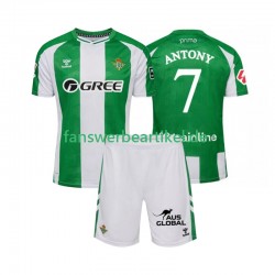 Antony 7 Trikot Real Betis Kinder Heimausrüstung 2025-2026 Kurzarm