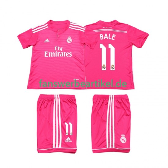 Bale 11 Retro 2014 2015 Trikot Real Madrid Kinder Auswärtsausrüstung Kurzarm