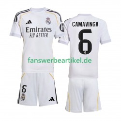 Camavinga 6 Trikot Real Madrid Kinder Heimausrüstung 2025-2026 Kurzarm