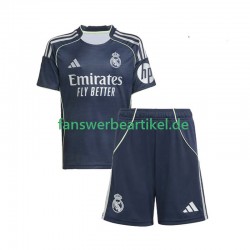 Trikot Real Madrid Kinder Auswärtsausrüstung 2025-2026 Kurzarm