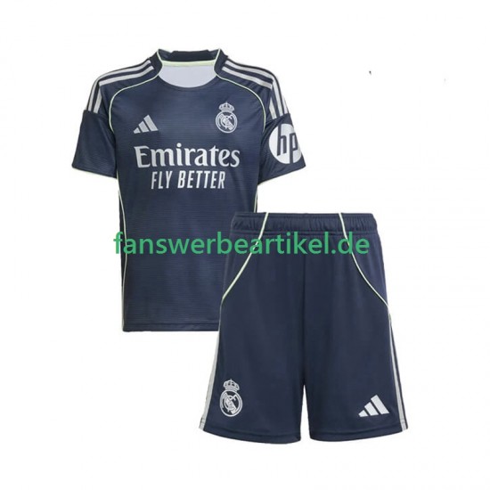 Trikot Real Madrid Kinder Auswärtsausrüstung 2025-2026 Kurzarm
