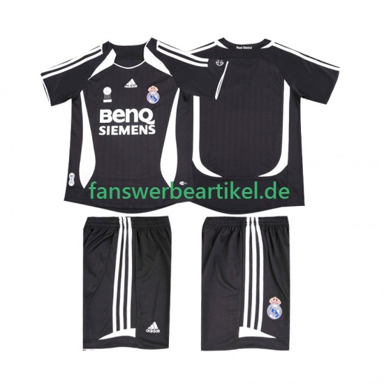 Retro 2007 Trikot Real Madrid Kinder Auswärtsausrüstung 2006 Kurzarm