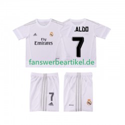 Cristiano Ronaldo 7 Retro 2015 2016 Trikot Real Madrid Kinder Heimausrüstung Kurzarm