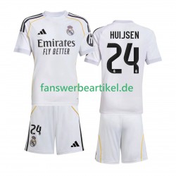 Huijsen 24 Trikot Real Madrid Kinder Heimausrüstung 2025-2026 Kurzarm