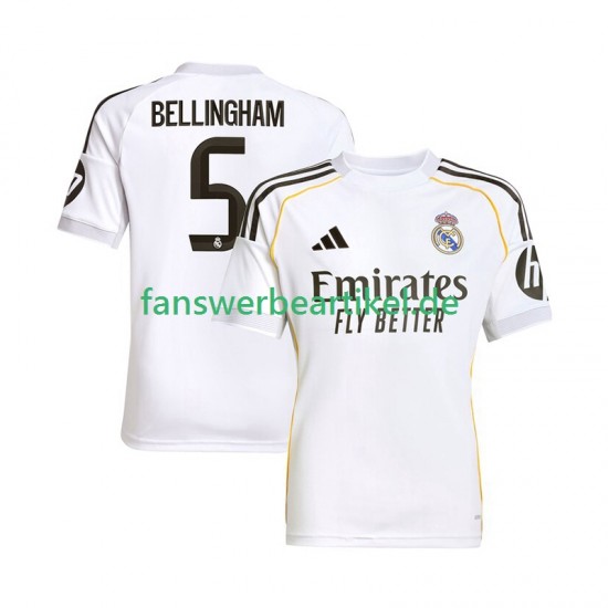 Jude Bellingham 5 Trikot Real Madrid Herren Heimausrüstung 2025-2026 Kurzarm