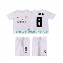 KROOS 8 Retro 2015 2016 Trikot Real Madrid Kinder Heimausrüstung Kurzarm