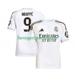 Kylian Mbappe 9 Trikot Real Madrid Herren Heimausrüstung 2025-2026 Kurzarm