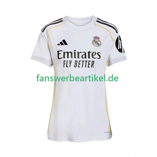 Trikot Real Madrid Dame Heimausrüstung 2025-2026 Kurzarm