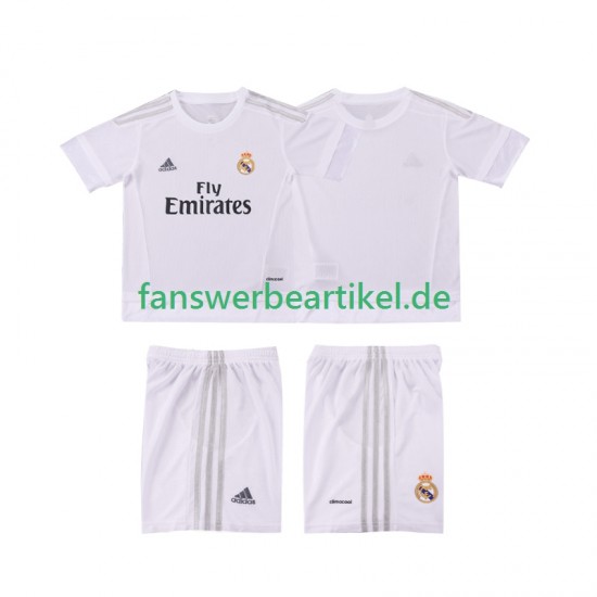 Retro 2015 2016 Trikot Real Madrid Kinder Heimausrüstung Kurzarm