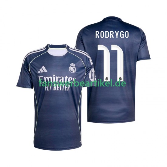 Rodrygo 11 Trikot Real Madrid Herren Auswärtsausrüstung 2025-2026 Kurzarm