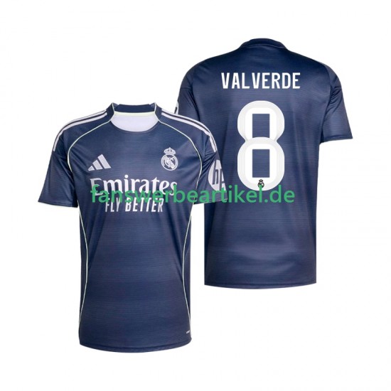 Valverde 8 Trikot Real Madrid Herren Auswärtsausrüstung 2025-2026 Kurzarm