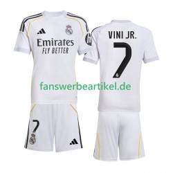 Vinicius Junior 7 Trikot Real Madrid Kinder Heimausrüstung 2025-2026 Kurzarm