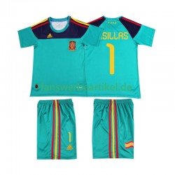 Casillas 1 Retro Trikot Spanien Kinder Heimausrüstung 2010 Kurzarm