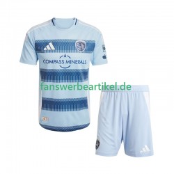 Trikot Sporting Kansas City Kinder Heimausrüstung 2025 Kurzarm