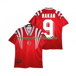 HAKAN 9 Retro 1996 Trikot Türkei Herren Heimausrüstung Kurzarm