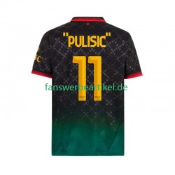 Christian Pulisic 11 Trikot AC Mailand Herren Viertes ausrüstung 2024-2025 Kurzarm