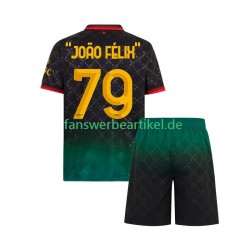 JOAO FELIX 79 Trikot AC Mailand Kinder Viertes ausrüstung 2024-2025 Kurzarm