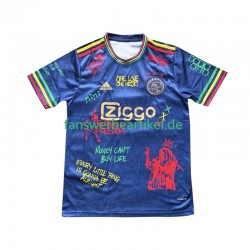 Bob Marley Special Trikot Ajax Amsterdam Herren Heimausrüstung Blau 2025 Kurzarm