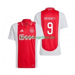 Brian Brobbey 9 Trikot Ajax Amsterdam Herren Heimausrüstung 2024-2025 Kurzarm