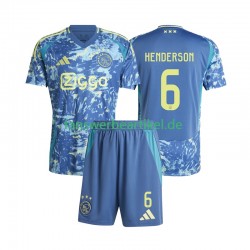 Henderson 6 Trikot Ajax Amsterdam Kinder Auswärtsausrüstung 2024-2025 Kurzarm