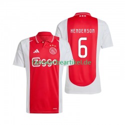 Henderson 6 Trikot Ajax Amsterdam Herren Heimausrüstung 2024-2025 Kurzarm