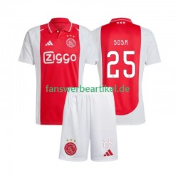 Wout Weghorst 25 Trikot Ajax Amsterdam Kinder Heimausrüstung 2024-2025 Kurzarm