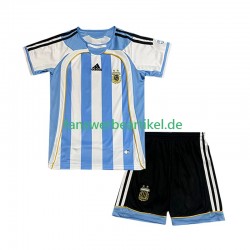 Retro Trikot Argentinien Kinder Heimausrüstung 2006 Kurzarm