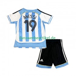 Lionel Messi 19 Retro Trikot Argentinien Kinder Heimausrüstung 2006 Kurzarm
