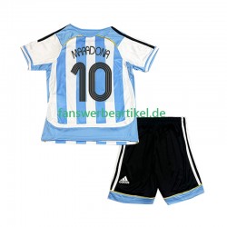 Maradona 10 Retro Trikot Argentinien Kinder Heimausrüstung 2006 Kurzarm