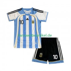 Maradona 10 Retro Trikot Argentinien Kinder Heimausrüstung 2006 Kurzarm