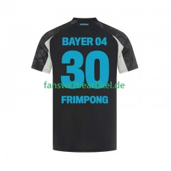Frimpong 30 Trikot Bayer 04 Leverkusen Herren Ausweich ausrüstung 2024-2025 Kurzarm