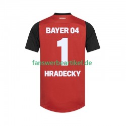 HRADECKY 1 Trikot Bayer 04 Leverkusen Herren Heimausrüstung 2024-2025 Kurzarm