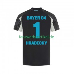HRADECKY 1 Trikot Bayer 04 Leverkusen Herren Ausweich ausrüstung 2024-2025 Kurzarm