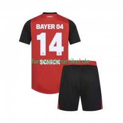 Patrik Schick 14 Trikot Bayer 04 Leverkusen Kinder Heimausrüstung 2024-2025 Kurzarm