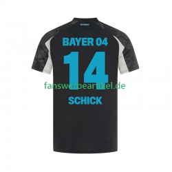 Patrik Schick 14 Trikot Bayer 04 Leverkusen Herren Ausweich ausrüstung 2024-2025 Kurzarm